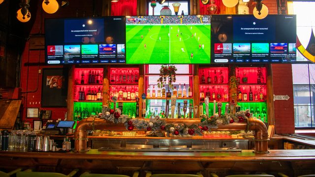 Screens over the bar