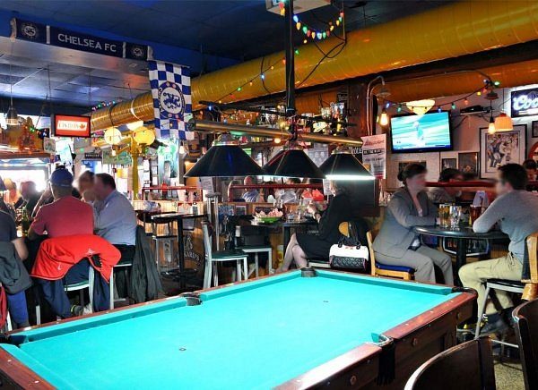 Pool table and screens